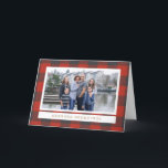 Red Plaid Holiday Photo Card<br><div class="desc">Photography © Loren Kerns: www.flickr.com/people/lorenkerns/ and provided by Creative Commons: https://creativecommons.org/licenses/by/2.0/</div>