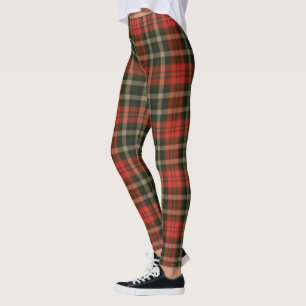 Red Plaid Leggings