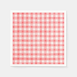 Red Plaid Napkin