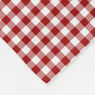 Red Plaid Picnic Fleece Blanket