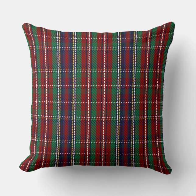 Red Plaid Scottish Rustic Flannel Print    Cushion (Front)