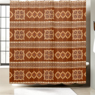 Red Plaid Shower Curtain