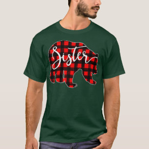 Red Plaid Sister Bear Shirt Matching Pajama