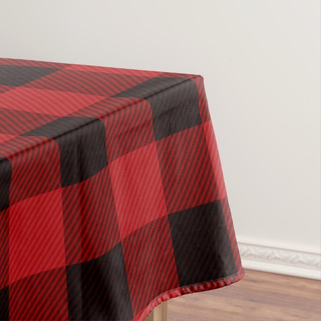 Red Plaid Tablecloth (In Situ)