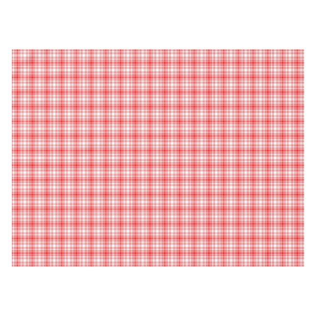 Red Plaid Tablecloth (Front (Horizontal))
