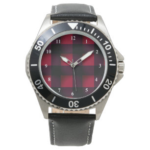 Red Plaid Tartan Watch