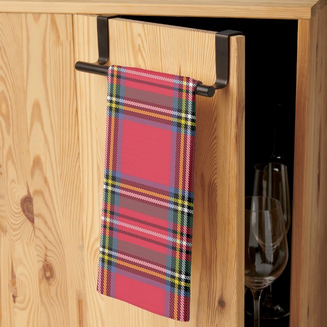 Red Plaid  Tea Towel (Thirds Fold)