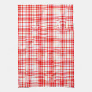 Red Plaid Tea Towel