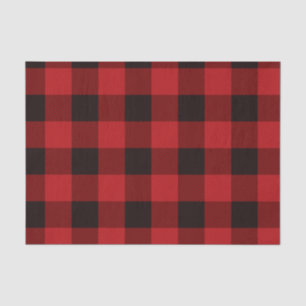 Red Plaid Tissue Paper
