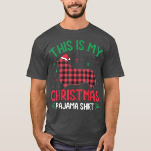 Red Plaid Ugly This Is My Welsh Corgi Christmas Pa T-Shirt