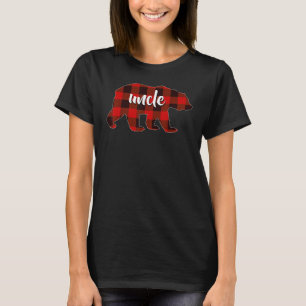 Red Plaid Uncle Buffalo Matching Family Pajama Chr T-Shirt