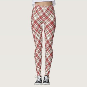 Red Plaid Women's Leggings