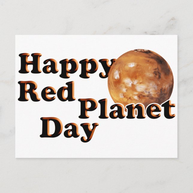Red Planet Day Postcard (Front)