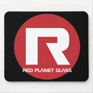 Red Planet Glass Mousepad