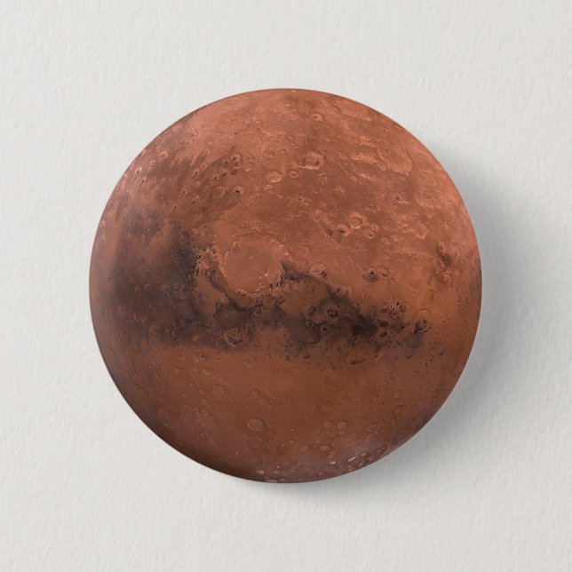 Red planet Mars 6 Cm Round Badge (Front)