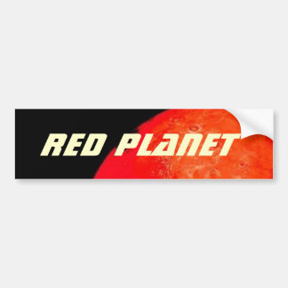 Red Planet Rising Bumper Sticker