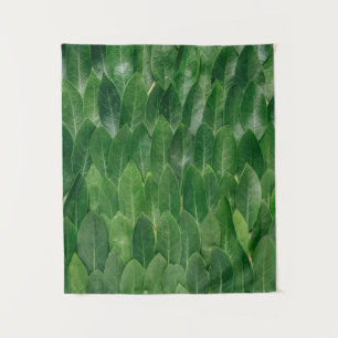 Red plant leaves tapestry