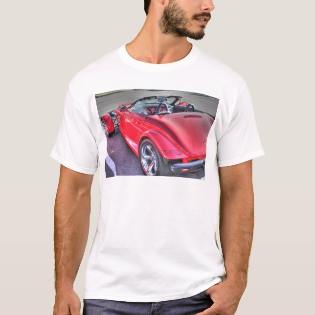 Red Plymouth Prowler Cool Car Cars Retro T-Shirt (Front)
