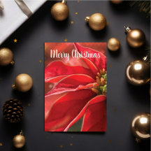 Red Poinsettia Christmas