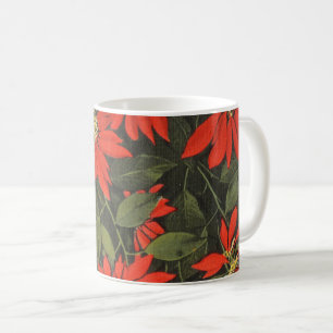 Red Poinsettia, Christmas Coffee Mug