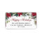 Red Poinsettia Christmas Return Address Label