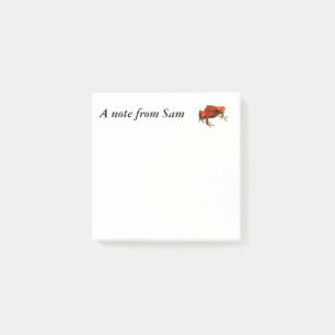 Red Poison Dart Frog Post-it Notes