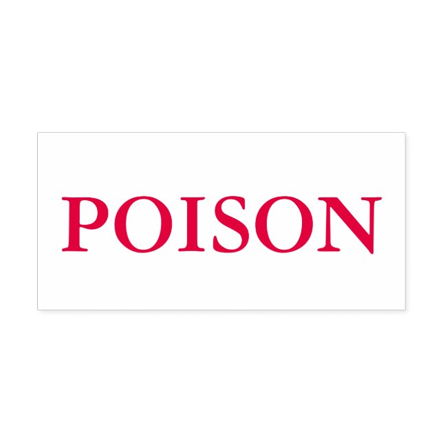 Red Poison Self-inking Stamp (Design)