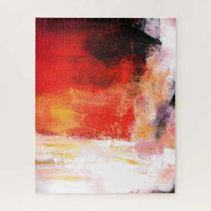 Red Polar - Abstract Art Painting Jigsaw Puzzle