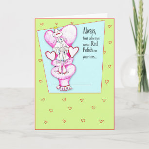 Red Polish for your "sole!" Birthday / friendship Card