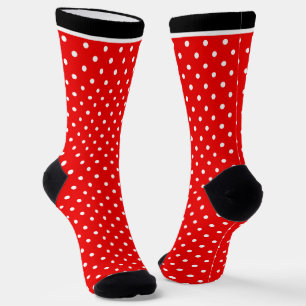 Red polka do socks