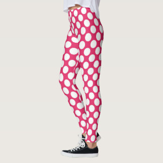 Red Polka Dot Custom – Elegant Fashion Leggings