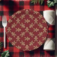 Red Polka Dot Gingerbread Man Christmas