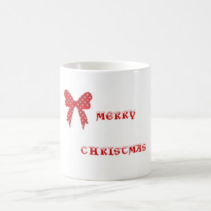 Red Polka Dot Merry Christmas Coffee Mug