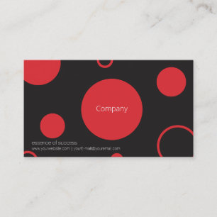 Red Polka Dots Business Card