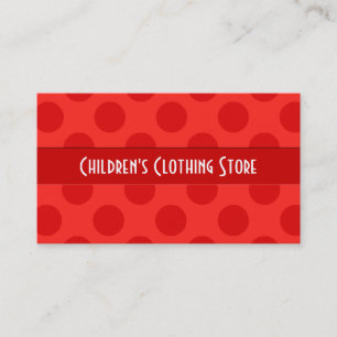 Red Polka Dots Business Cards