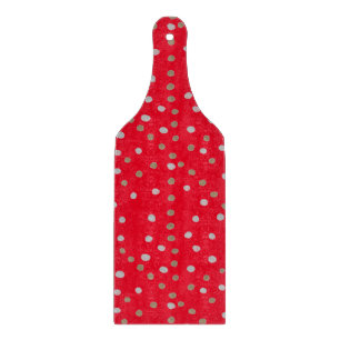 Red Polka Dots  Cutting Board