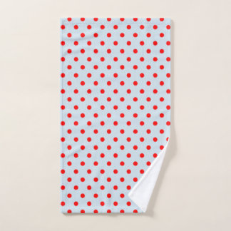 Red Polka Dots Hand Towel