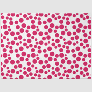 red polka dots on a white background tissue paper