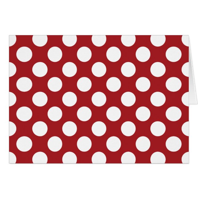 Red Polka Dots, Polka Dot Pattern, Dots, Dotted (Front Horizontal)