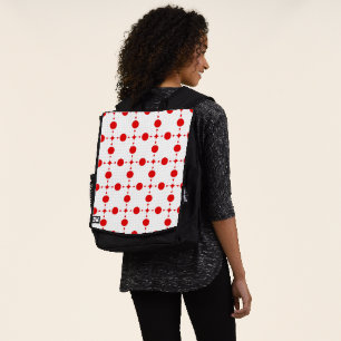 Red Polka Dots, Polka Dot Pattern, Dots, Dotted Backpack