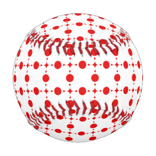 Red Polka Dots, Polka Dot Pattern, Dots, Dotted Baseball