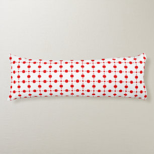 Red Polka Dots, Polka Dot Pattern, Dots, Dotted Body Cushion