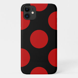 Red Polka Dots, Polka Dot Pattern, Dots, Dotted iPhone 11 Case