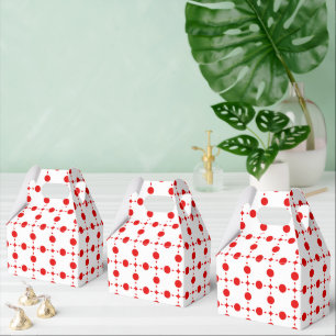 Red Polka Dots, Polka Dot Pattern, Dots, Dotted Favour Box