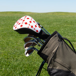 Red Polka Dots, Polka Dot Pattern, Dots, Dotted Golf Head Cover