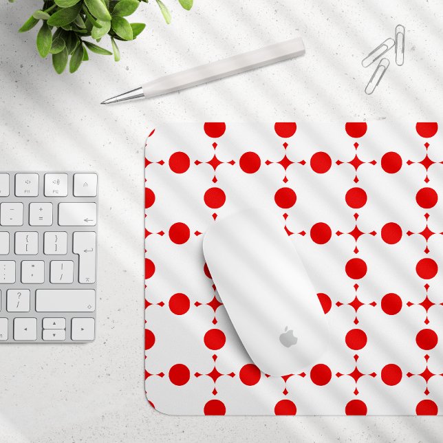 Red Polka Dots, Polka Dot Pattern, Dots, Dotted Mouse Pad (Creator Uploaded)