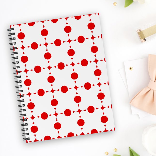 Red Polka Dots, Polka Dot Pattern, Dots, Dotted Notebook (Creator Uploaded)