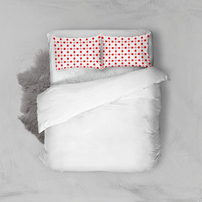 Red Polka Dots, Polka Dot Pattern, Dots, Dotted Pillowcase (Creator Uploaded)