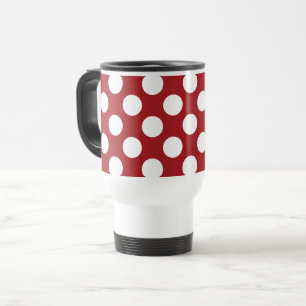 Red Polka Dots, Polka Dot Pattern, Dots, Dotted Travel Mug
