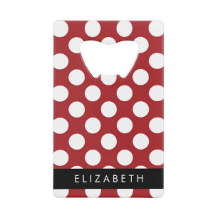 Red Polka Dots, Polka Dot Pattern, Your Name